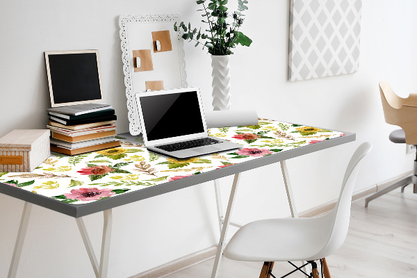 Tapis de bureau Fleurs aquarelles