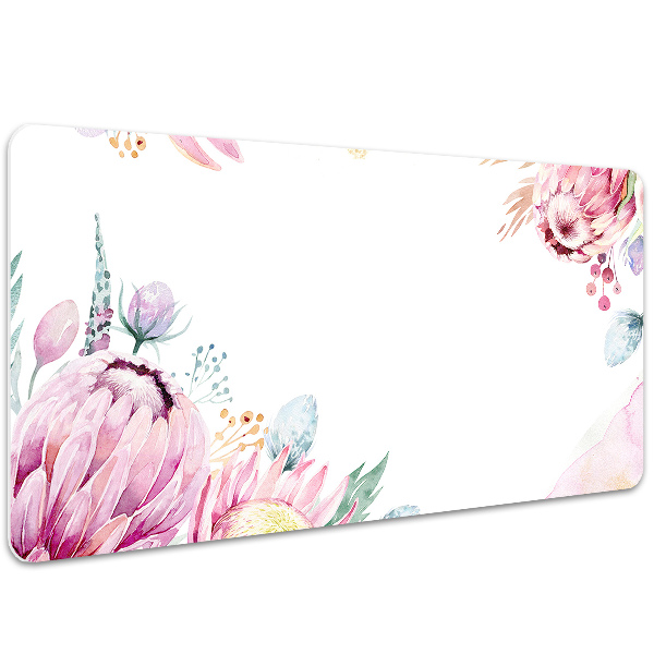Sous-main bureau Cadre floral