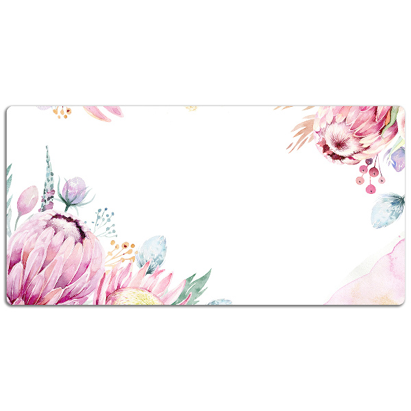 Sous-main bureau Cadre floral