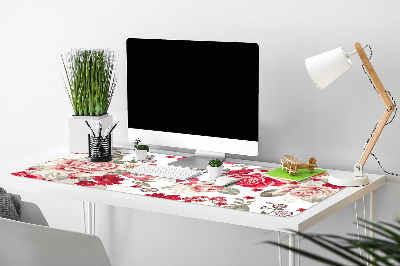 Tapis de bureau Fleurs rouges