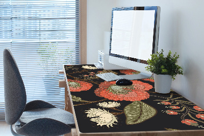 Tapis de bureau Fleurs rétro