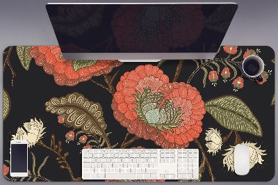 Tapis de bureau Fleurs rétro