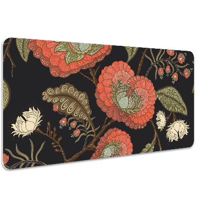 Tapis de bureau Fleurs rétro