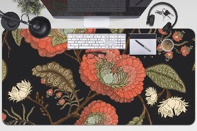 Tapis de bureau Fleurs rétro