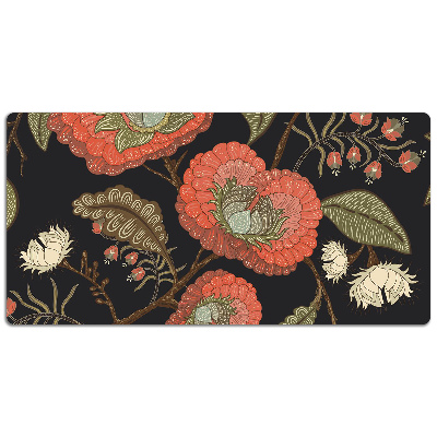 Tapis de bureau Fleurs rétro