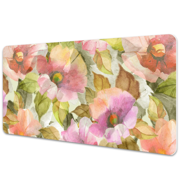 Tapis de bureau Fleurs peintes