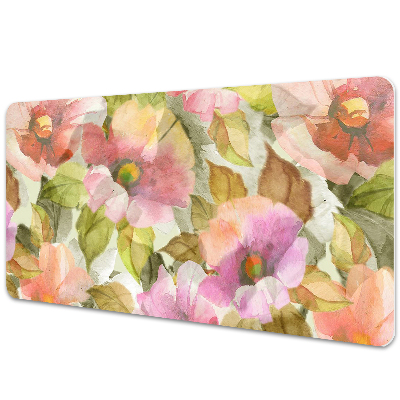 Tapis de bureau Fleurs peintes