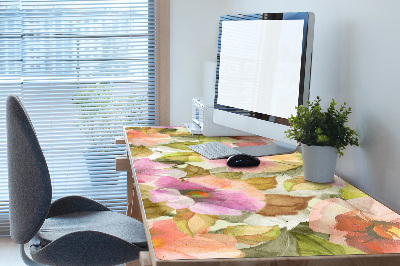 Tapis de bureau Fleurs peintes