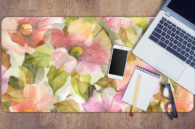 Tapis de bureau Fleurs peintes