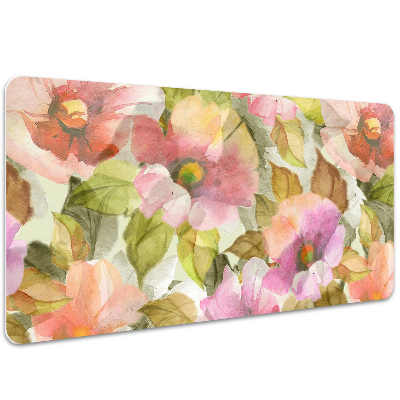 Tapis de bureau Fleurs peintes