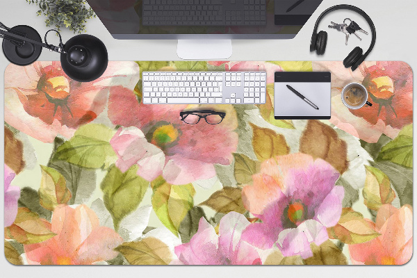 Tapis de bureau Fleurs peintes
