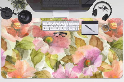 Tapis de bureau Fleurs peintes