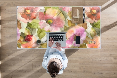 Tapis de bureau Fleurs peintes