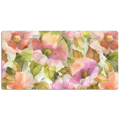 Tapis de bureau Fleurs peintes