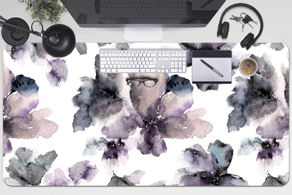 Sous main de bureau Fleurs sombres