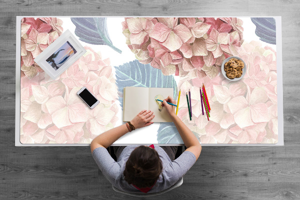 Protège bureau Lit de fleurs dessiné