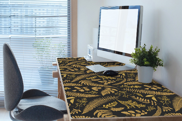 Sous-main bureau Fougère d'or