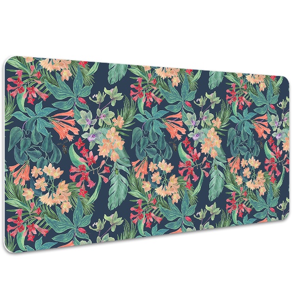 Sous-main bureau Composition tropicale