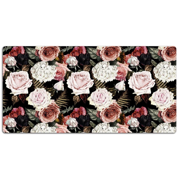 Tapis de bureau Fleurs baroques