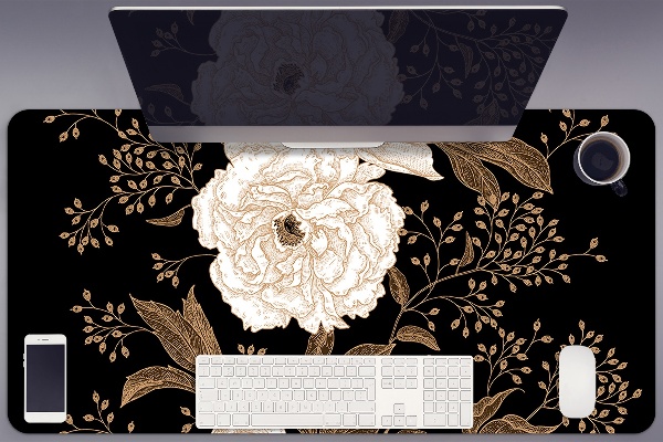 Sous-main bureau Roses de style rétro