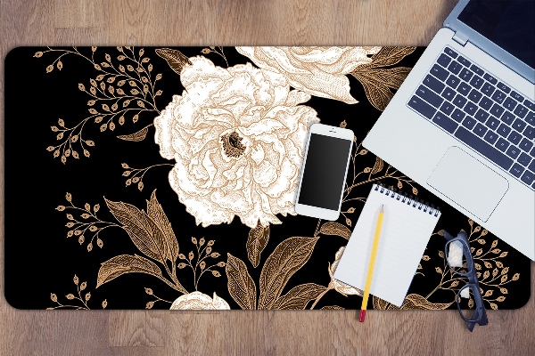 Sous-main bureau Roses de style rétro