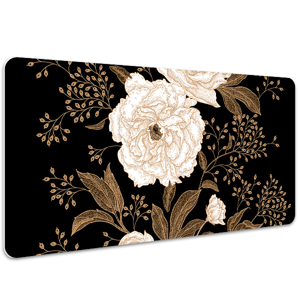 Sous-main bureau Roses de style rétro