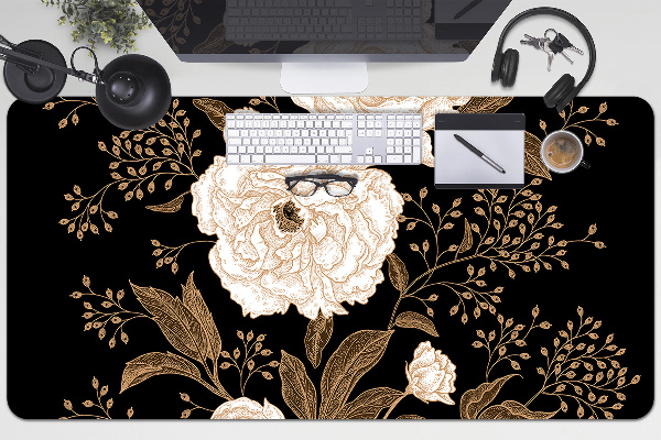 Sous-main bureau Roses de style rétro