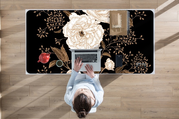Sous-main bureau Roses de style rétro