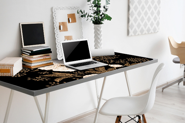 Sous-main bureau Roses de style rétro