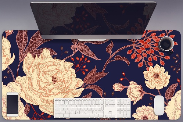 Sous-main bureau Rose avec Rowan