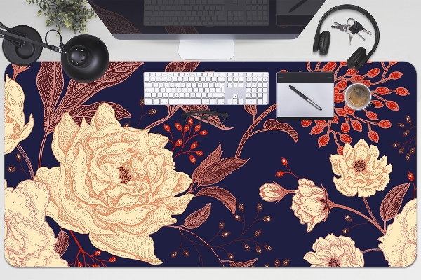 Sous-main bureau Rose avec Rowan