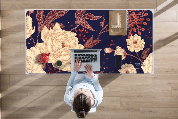 Sous-main bureau Rose avec Rowan