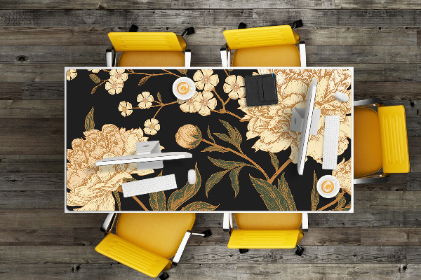 Sous main de bureau Pivoine blanche