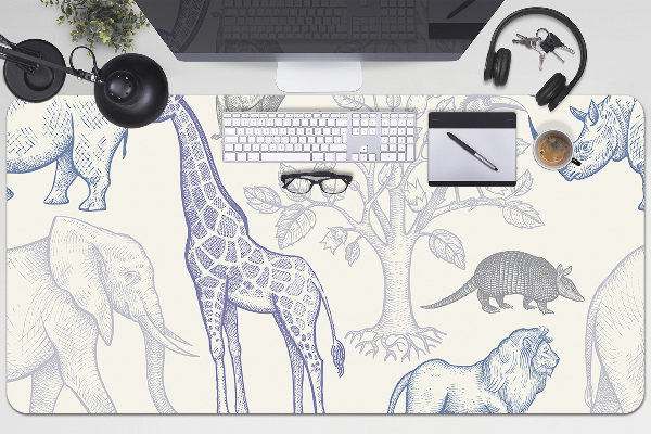 Sous-main bureau Animaux madagascar