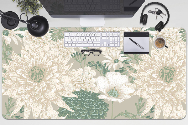 Sous-main bureau Marguerites de printemps