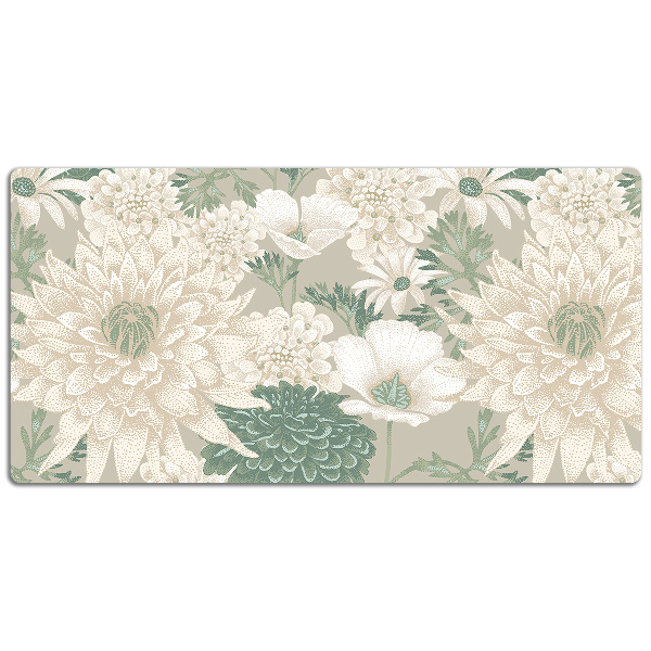 Sous-main bureau Marguerites de printemps