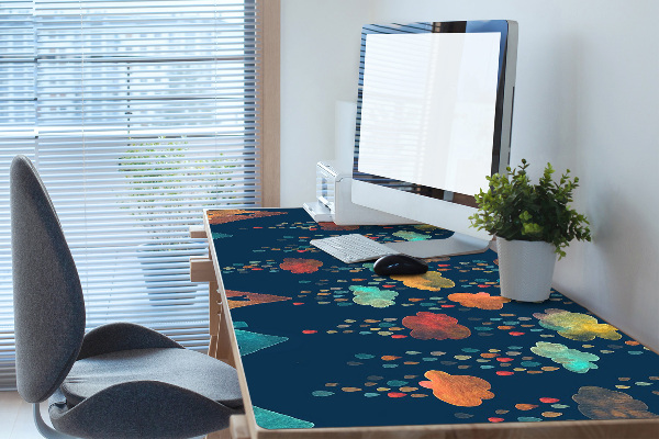 Sous main de bureau Maisons colorées