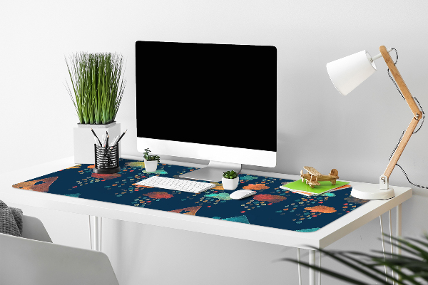 Sous main de bureau Maisons colorées