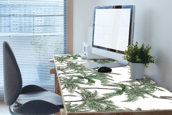 Sous-main bureau Paumes tropicales