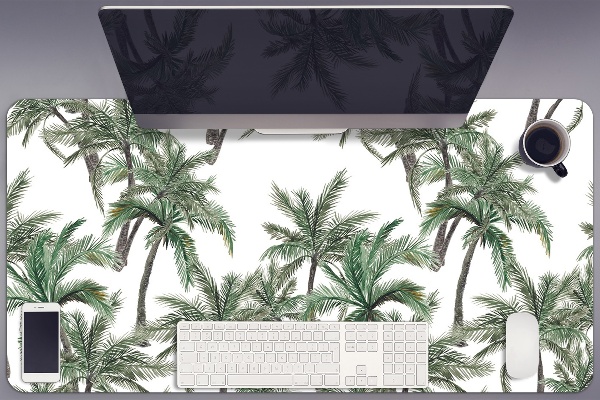 Sous-main bureau Paumes tropicales