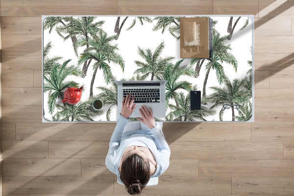 Sous-main bureau Paumes tropicales