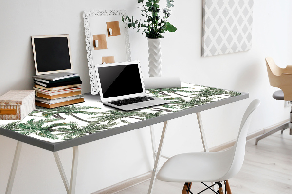 Sous-main bureau Paumes tropicales