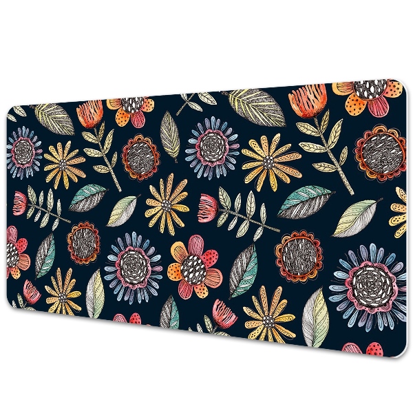 Tapis de bureau Fleurs colorées