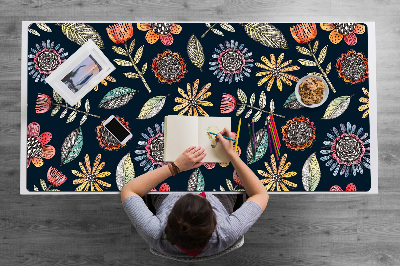 Tapis de bureau Fleurs colorées