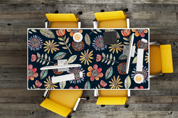 Tapis de bureau Fleurs colorées