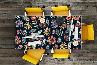 Tapis de bureau Fleurs colorées