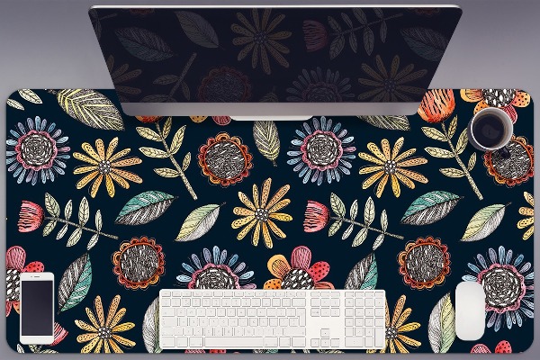 Tapis de bureau Fleurs colorées