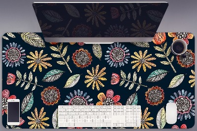 Tapis de bureau Fleurs colorées