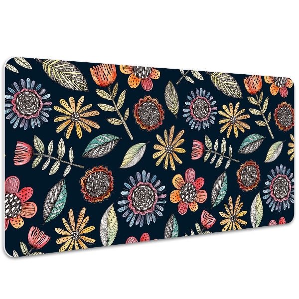 Tapis de bureau Fleurs colorées