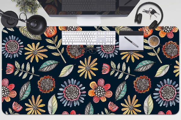Tapis de bureau Fleurs colorées
